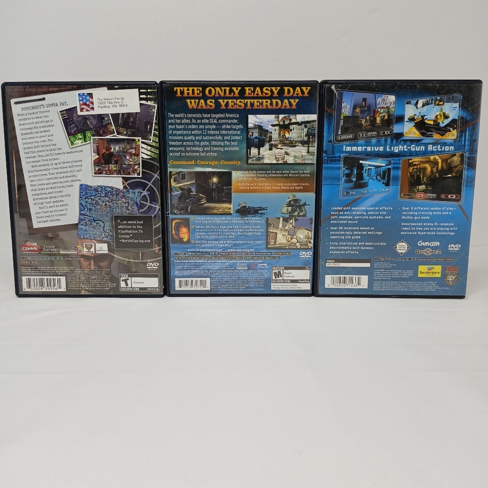 Playstation 2 Shooter Video Game Lot Of 3 SOCOM 2 Navy SEAL End Game The Plan - Picture 5 of 9
